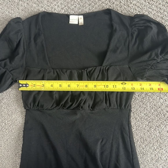 Sweet Pea - Black Sheer Mesh Blouse - Picture 6 of 8